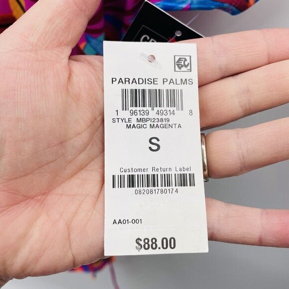 Bar III Womens Size Small Paradise In The Palms Adjustable Caftan Cover-Up $88 - Picture 8 of 8